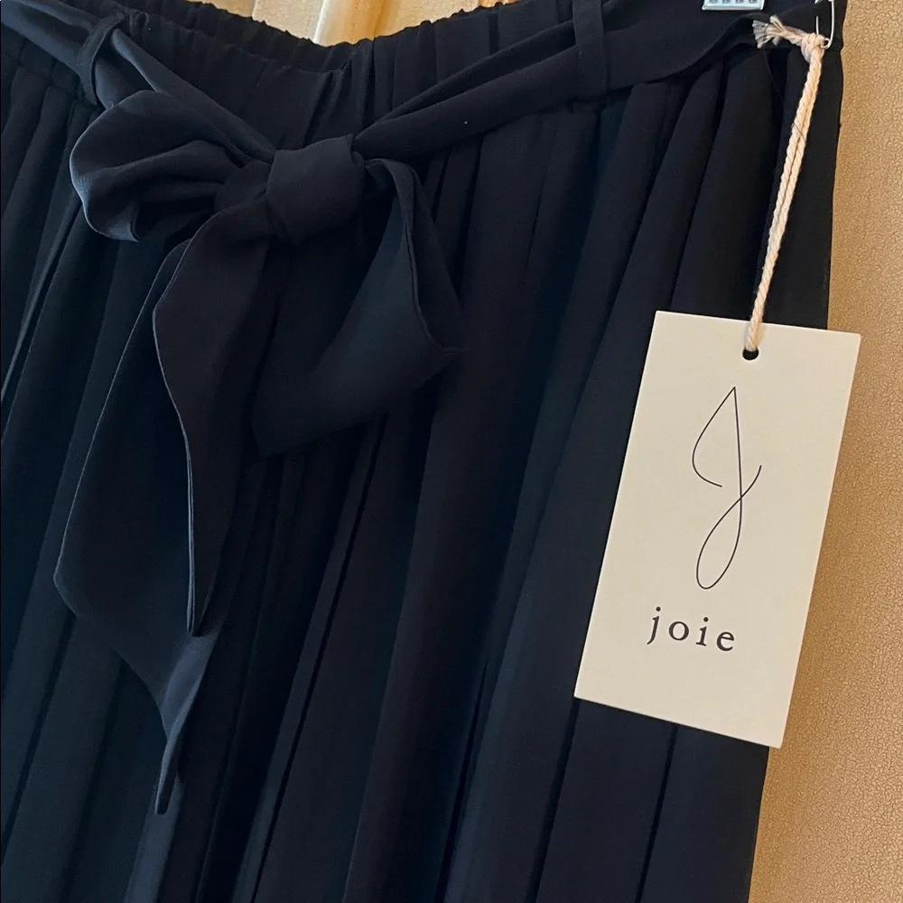 JOIE Black chiffon Pleated lined Skirt-NWT-size Small - Picture 2 of 5